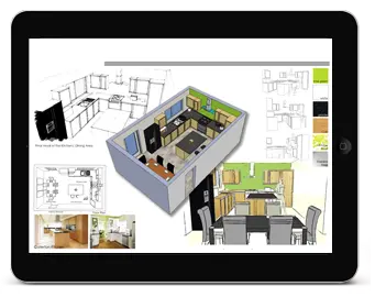 Proiectare 3D bucatarie profesionala